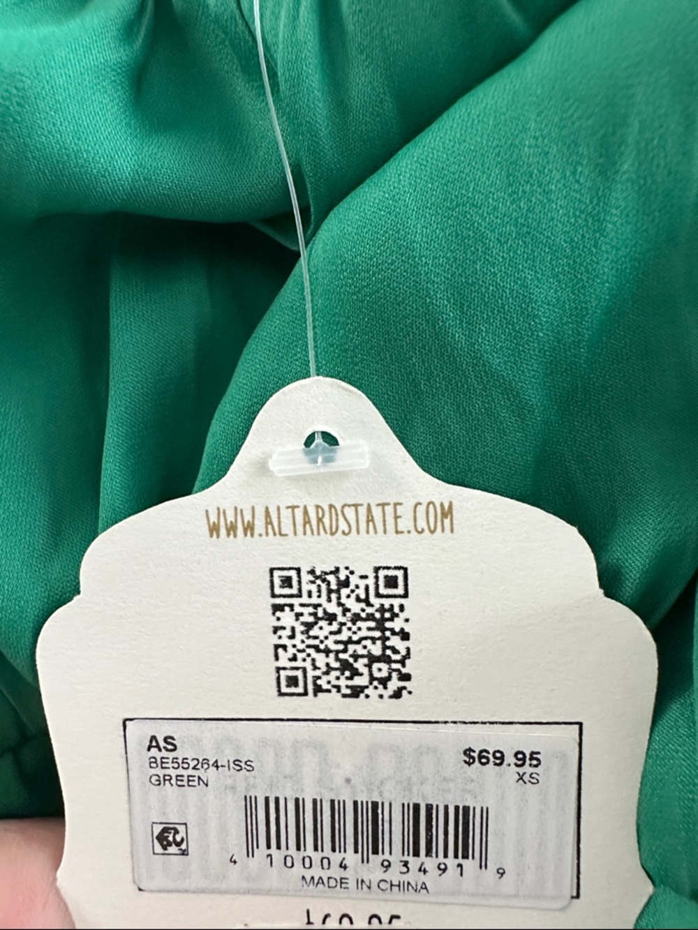 Green Puff-Sleeve Midi Dress - Women - Picture 5 of 5